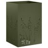 vidaXL Vaso de Jardim Verde-Azeitona 50 x 50 x 75 cm