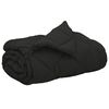 vidaXL Duvet de Ano Inteiro Preto 200 x 220 cm Microfibra