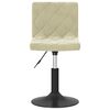 vidaXL Cadeiras de jantar girat&oacute;rias 4 pcs veludo cor creme