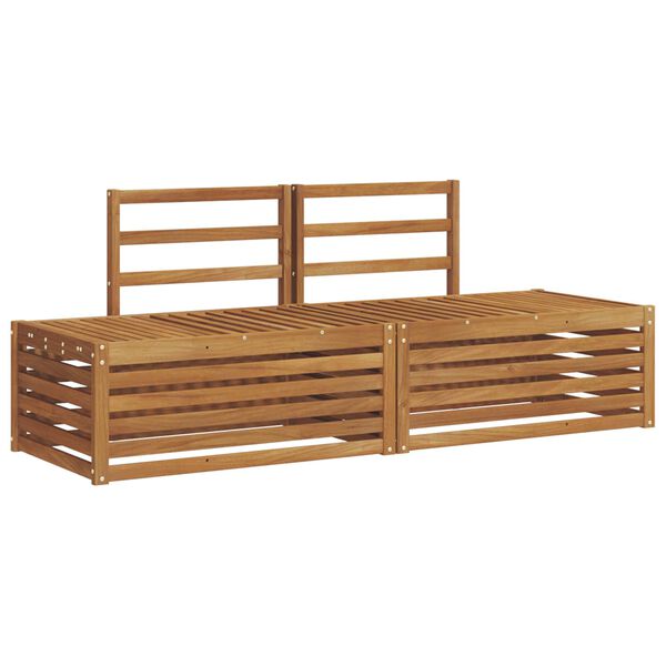 vidaXL Conjunto de Sof&aacute;s para Exterior 2 Pe&ccedil;a Natural