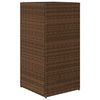 vidaXL Vaso/floreira de jardim 2 pcs 40x40x80 cm vime PE castanho