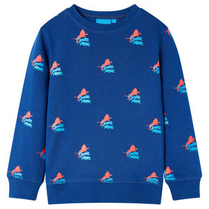 Sweatshirt para crian&ccedil;a azul-escuro 104