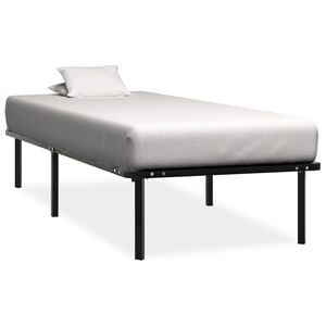 vidaXL Estrutura de cama 100x200 cm metal preto