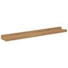 vidaXL Prateleira de Parede 4 pcs Castanho 60 x 9 x 3 cm