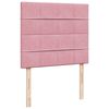 vidaXL Cama boxspring com colch&atilde;o 120x190 cm veludo rosa