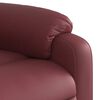 vidaXL Poltrona massagens reclin&aacute;vel couro artificial vermelho tinto