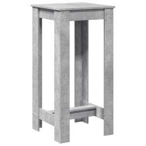 vidaXL Mesa de bar 51x50x103,5cm derivados de madeira cinzento cimento