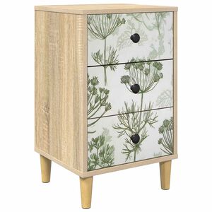 vidaXL Arm&aacute;rio de Cabeceira GOTHA Carvalho Sonoma 36 x 33 x 60 cm