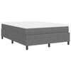 vidaXL Cama Box Cinza Claro e Branco 140 x 190 cm