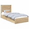 vidaXL Cama com Armazenamento com gaveta Carvalho Sonoma 100 x 200 cm