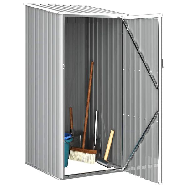 vidaXL Abrigo de jardim 87x98x159 cm aço galvanizado cinzento
