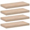 vidaXL Prateleiras flutuantes 4 pcs 50x23,5x4 cm derivados de madeira