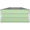 vidaXL Floreira Verde Pastel 195 x 100 x 45 cm A&ccedil;o Galvanizado