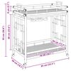vidaXL Carrinho de Vinho com Rodas Natural 85 x 50 x 93 cm Bambu