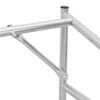 vidaXL Rack de lenha tampa chuva 150,5x100,5x110,5cm a&ccedil;o galvanizado
