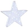 vidaXL Estrela de Natal 3D 50 LED Branco frio 55 x 53,5 x 10 cm