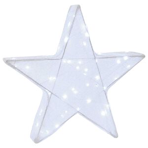 vidaXL Estrela de Natal 3D 50 LED Branco frio 55 x 53,5 x 10 cm