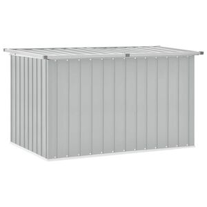 vidaXL Caixa de arruma&ccedil;&atilde;o para jardim 149x99x93 cm cinzento