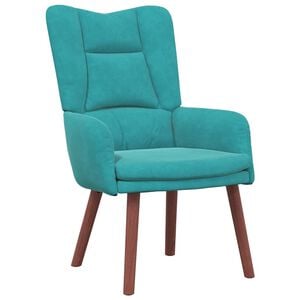 vidaXL poltrona Turquesa 63 x 67 x 94 cm Veludo