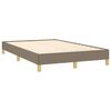 vidaXL Cama boxspring c/ colch&atilde;o 120x190cm tecido castanho-acinzentado