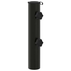 vidaXL Tubo da Base de Guarda-Sol 0.6 kg Preto Ferro for 40-50 mm Pole