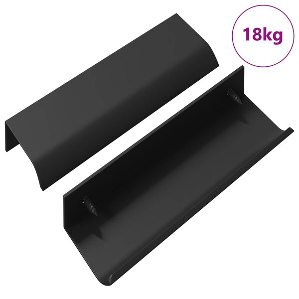 vidaXL Cabo 725 pcs Preto 120 x 39.6 x 17 mm Alum&iacute;nio