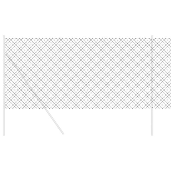 vidaXL Cerca de Malha Cinzeto 10 x 1 m A&ccedil;o