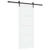 vidaXL Porta Deslizante ORKDAL Branco e Preto 83 x 202 cm