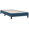 vidaXL Cama com molas/colch&atilde;o azul-escuro 80x210 cm veludo