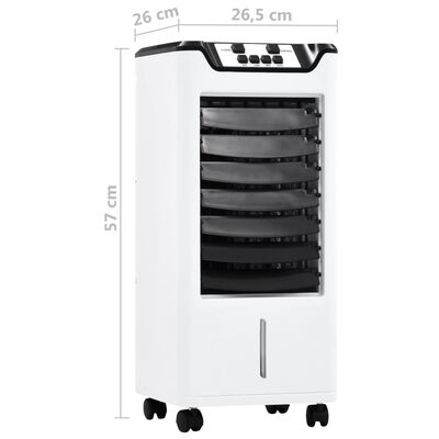 vidaXL Purificador/humidificador do ar móvel 3 em 1 60 W