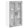 vidaXL Arm&aacute;rio de Vidro de Parede PORTO Cinzento 60 x 31 x 100 cm