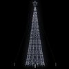 vidaXL Árvore de Natal LED com Spikes 1534 LEDs Branco Frio 500 cm