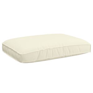 vidaXL Almofada Creme 120 x 80 x 12 cm Tecido Oxford