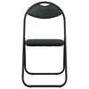 vidaXL Cadeira Dobr&aacute;vel 8 pcs Preto 48 x 43,5 x 81 cm Couro Sint&eacute;tico