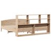 vidaXL Cama com estante sem colch&atilde;o 200x200 cm pinho maci&ccedil;o