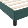 vidaXL Cama Box com colch&atilde;o Verde Escuro 120 x 190 cm tecido