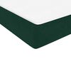 vidaXL Cama com molas/colch&atilde;o 100x210 cm veludo verde-escuro