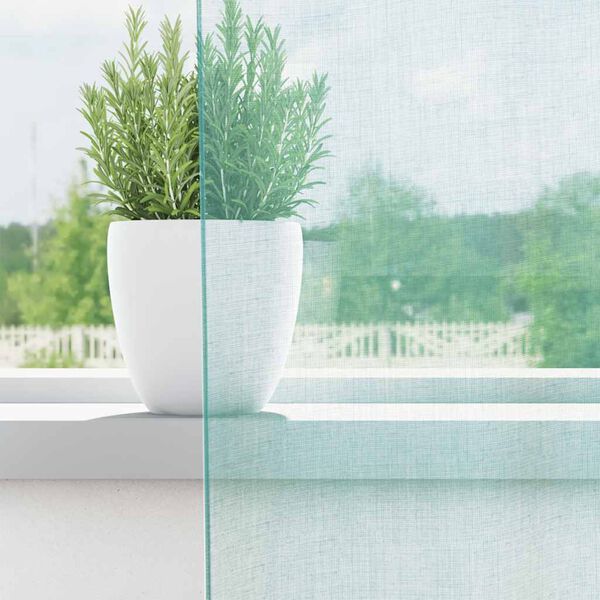 vidaXL Cortinas de voile com ilh&oacute;s 2 pcs turquesa