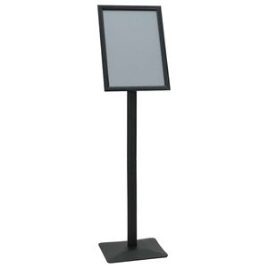 vidaXL Suporte de P&ocirc;ster Pedestal a3 Ferro fundido Preto