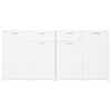 vidaXL Aparador 160x36x75 cm contraplacado branco