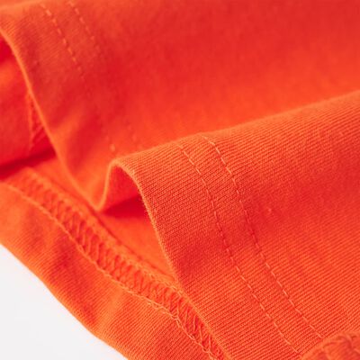 T-shirt de criança laranja-escuro 92