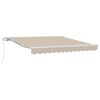 vidaXL Toldo Manual Bege 300 x 250 x 165 cm Poli&eacute;ster