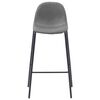 vidaXL 3 pcs conjunto de bar tecido cinzento-acastanhado