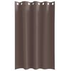 vidaXL Cortinas Blackout com Argolas 2 pcs Marrom Escuro 175 x 140 cm