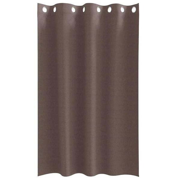 vidaXL Cortinas Blackout com Argolas 2 pcs Marrom Escuro 175 x 140 cm