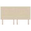 vidaXL Cabeceira com cabeceira Creme 180 cm Couro Sint&eacute;tico