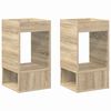 vidaXL Mesa de apoio 2 unid. Carvalho Sonoma 30 x 30 x 56 cm