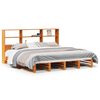 vidaXL Cama sem colch&atilde;o 200x200 cm madeira maci&ccedil;a castanho-mel