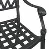vidaXL Cadeira de Jardim 2 pcs Preto 56 x 55 x 92.5cm Alum&iacute;nio