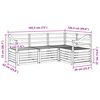 vidaXL Conjuntos de sof&aacute;s 4 pcs Natural Madeira S&oacute;lida de Ac&aacute;cia